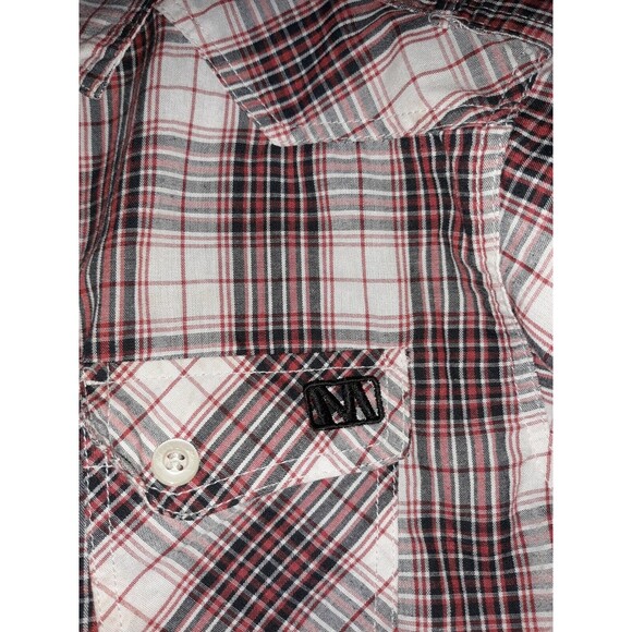 Mongoose 4T Black Red Plaid Button Down Dress Shirt - Picture 4 of 7